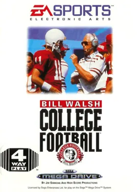 Bill Walsh College Football (USA, Europe) box cover front